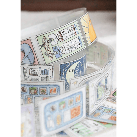 LCN Design Studio | Masking tape PET | When Travel - LCN Design Studio - 10 m - rouleau complet - millenotes