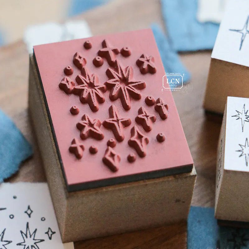LCN Design Studio | Set de tampons en bois | Hand drawn stars - LCN Design Studio - millenotes