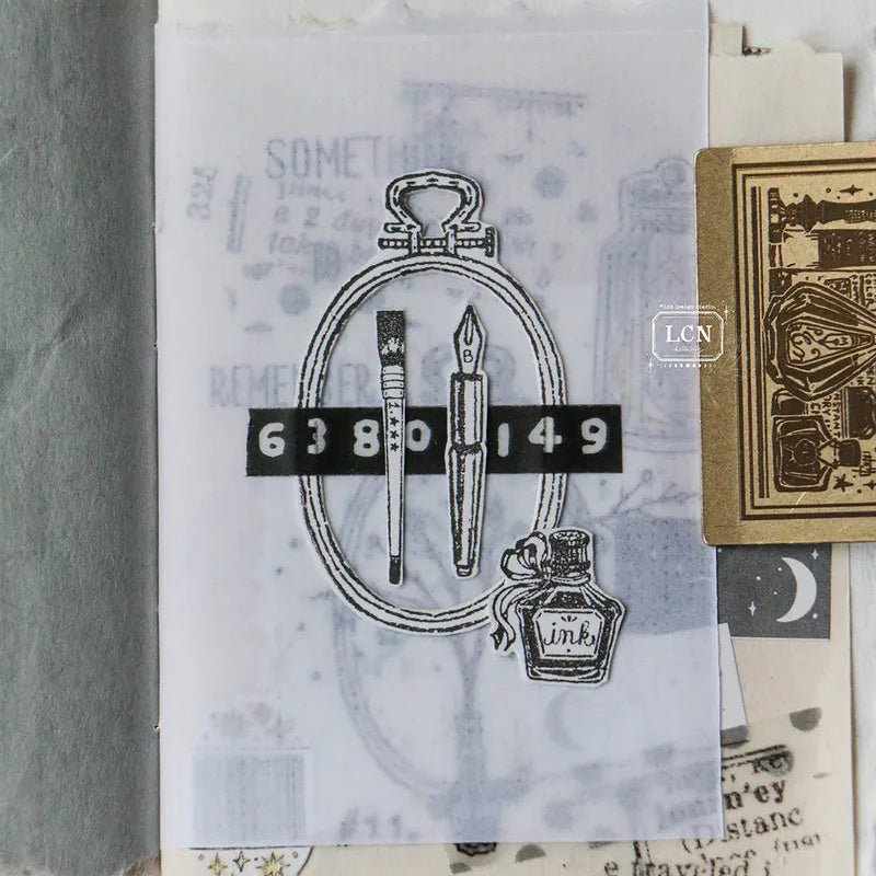 LCN Design Studio | Set de tampons en bois | On the Desk II - LCN Design Studio - millenotes