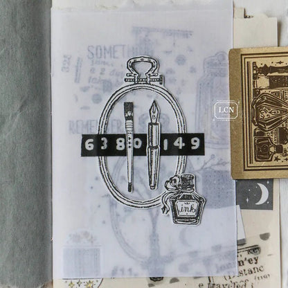 LCN Design Studio | Set de tampons en bois | On the Desk II - LCN Design Studio - millenotes