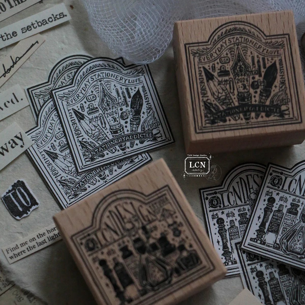 LCN Design Studio | Tampon en bois | PEN Signboard - LCN Design Studio - millenotes