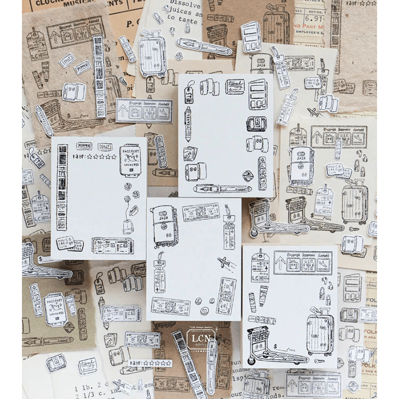 LCN Design Studio | Tampon en bois | Travel - LCN Design Studio - Travel 1 - millenotes