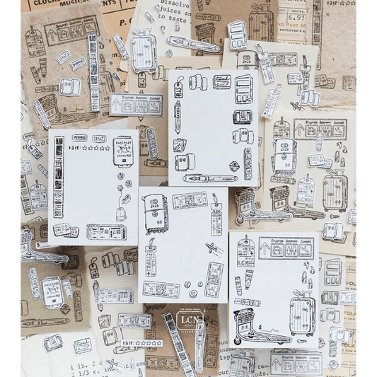 LCN Design Studio | Tampon en bois | Travel - LCN Design Studio - Travel 1 - millenotes