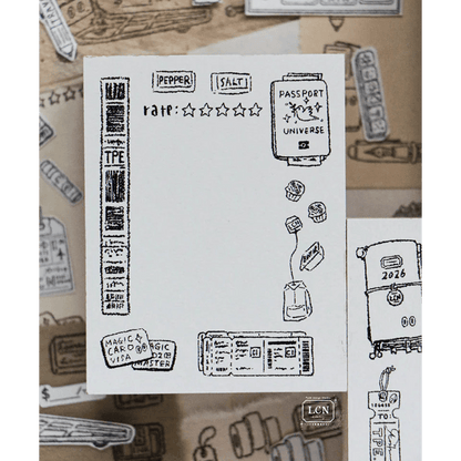 LCN Design Studio | Tampon en bois | Travel - LCN Design Studio - Travel 1 - millenotes