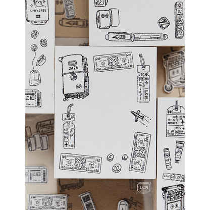 LCN Design Studio | Tampon en bois | Travel - LCN Design Studio - Travel 2 - millenotes