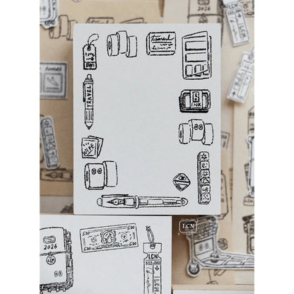 LCN Design Studio | Tampon en bois | Travel - LCN Design Studio - Travel 3 - millenotes