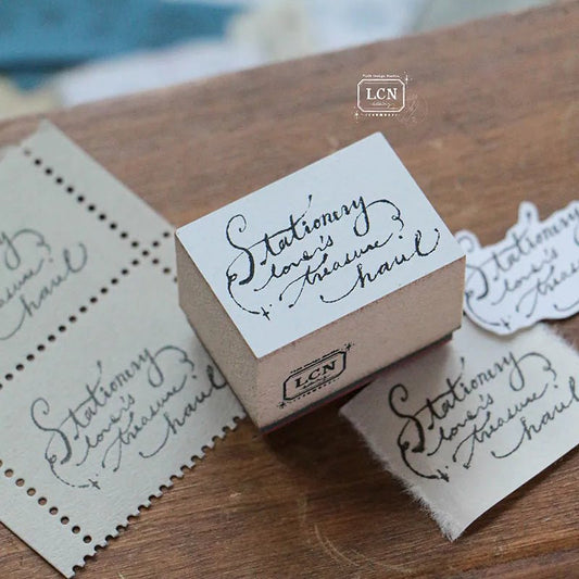 LCN Design Studio | Tampon en bois | Treasure Haul - LCN Design Studio - millenotes