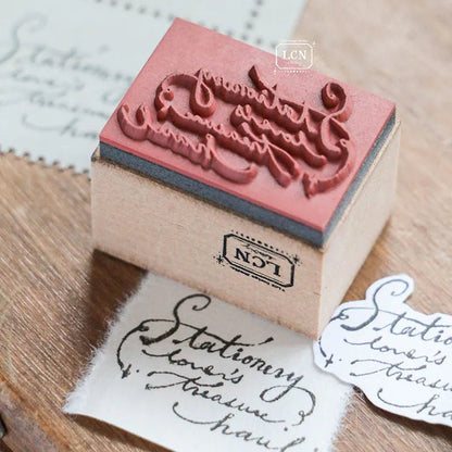 LCN Design Studio | Tampon en bois | Treasure Haul - LCN Design Studio - millenotes