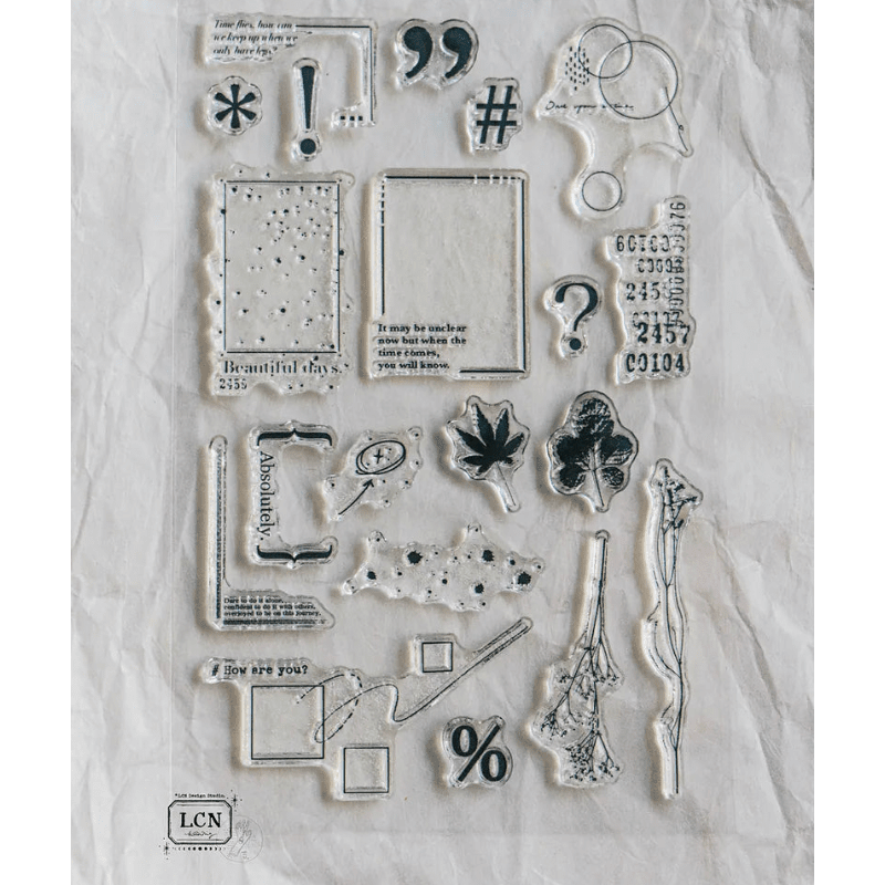 LCN Design Studio | Tampons transparents | Sentences Vol. 1 - LCN Design Studio - millenotes