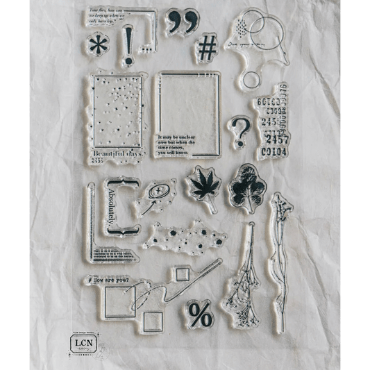 LCN Design Studio | Tampons transparents | Sentences Vol. 1 - LCN Design Studio - millenotes