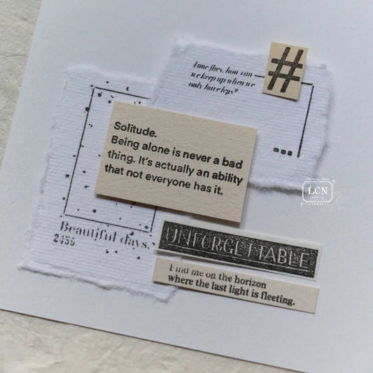 LCN Design Studio | Tampons transparents | Sentences Vol. 1 - LCN Design Studio - millenotes