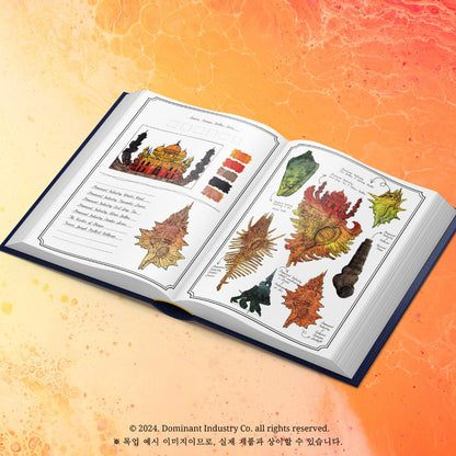 Livre illustré à colorier avec nuancier à l'encre | The Ink Archiving Book - Dominant Industry - millenotes