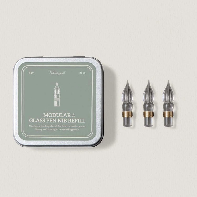 Lot de 3 pointes en verre | Wearingeul | Modular Glass Pen - Wearingeul - millenotes