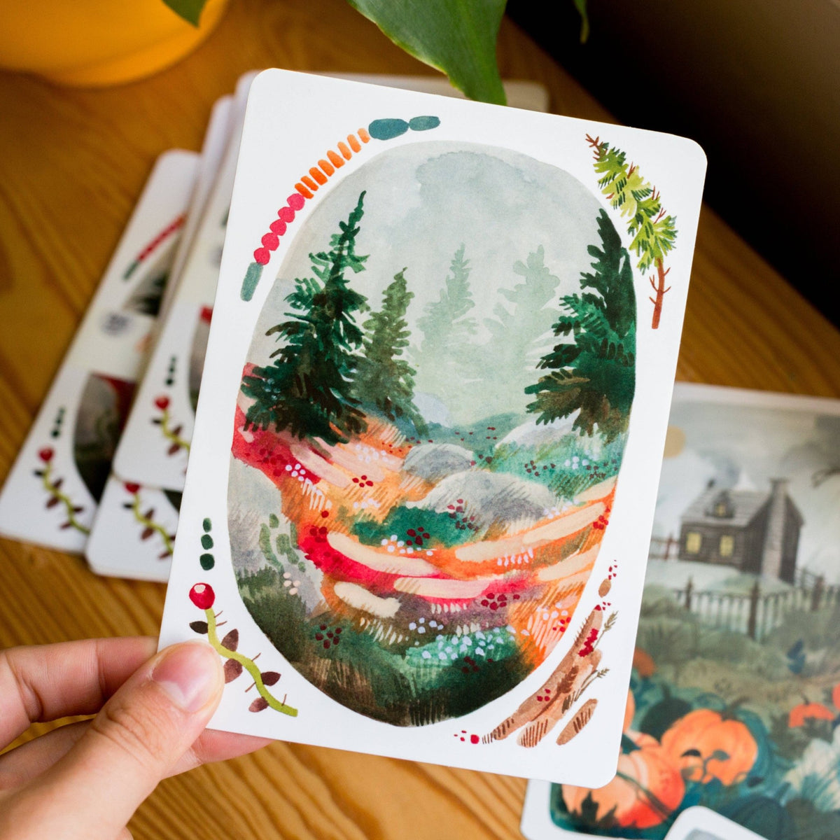 Lot de cartes postales | Wild Pencil Studio | Autumn Landscapes - Wild Pencil Studio - millenotes