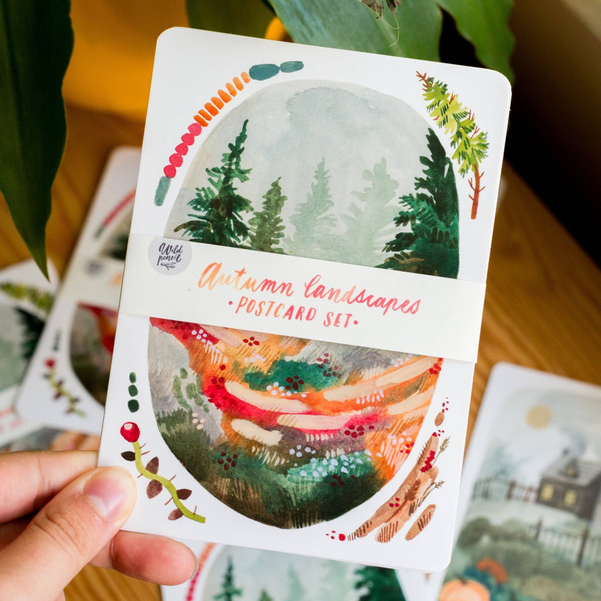 Lot de cartes postales | Wild Pencil Studio | Autumn Landscapes - Wild Pencil Studio - millenotes