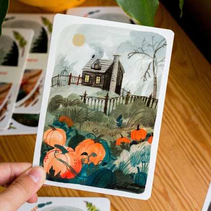 Lot de cartes postales | Wild Pencil Studio | Autumn Landscapes - Wild Pencil Studio - millenotes