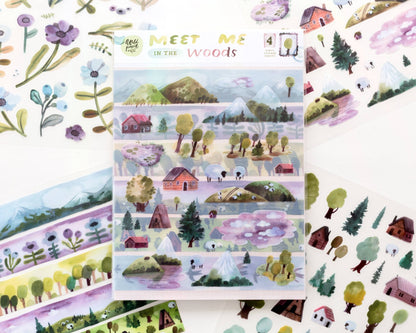 Lot de stickers en vinyle | Wild Pencil Studio | Meet Me In The Woods - Wild Pencil Studio - millenotes