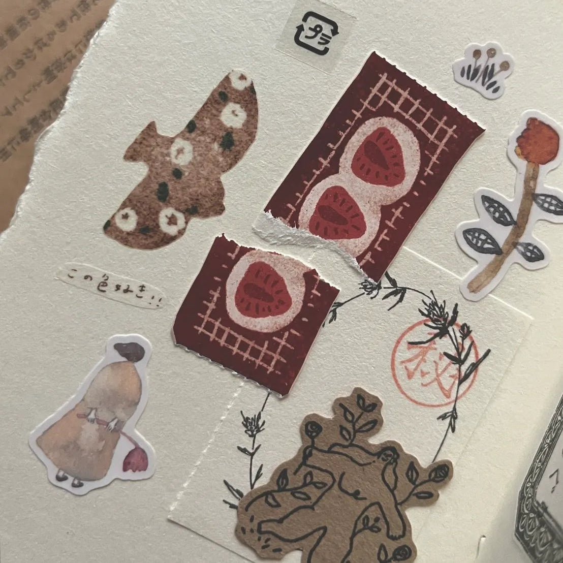 Masking tape découpé | Breezy Studio | Fabric Tag - Breezy Studio - millenotes