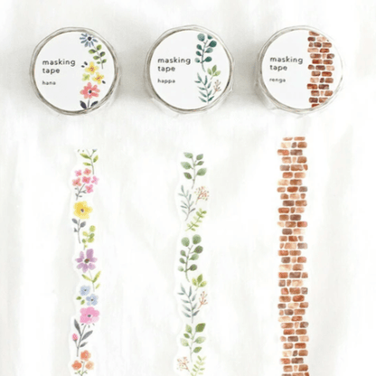 Masking Tape Découpé Japonais Mind Wave | Branches Happa - Mind Wave - millenotes