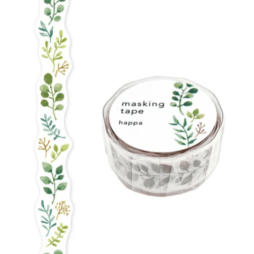 Masking Tape Découpé Japonais Mind Wave | Branches Happa - Mind Wave - millenotes