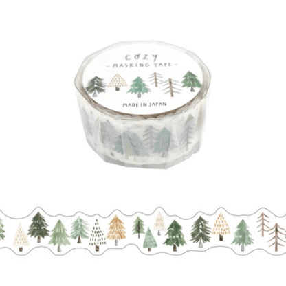 Masking Tape Découpé Japonais Mind Wave | Forêt - Mind Wave - millenotes