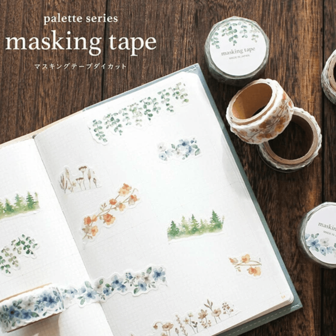 Masking Tape Découpé Japonais Mind Wave | Forêt - Mind Wave - millenotes