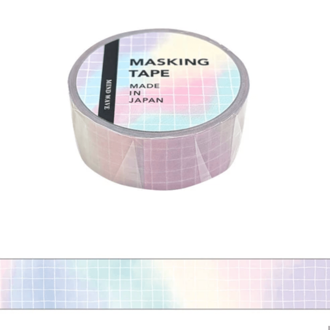 Masking Tape Japonais Mind Wave | Dégradé Multicolore - Mind Wave - millenotes