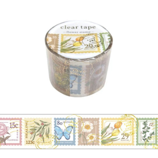 Masking Tape Japonais Mind Wave | Flower stamps - Mind Wave - millenotes