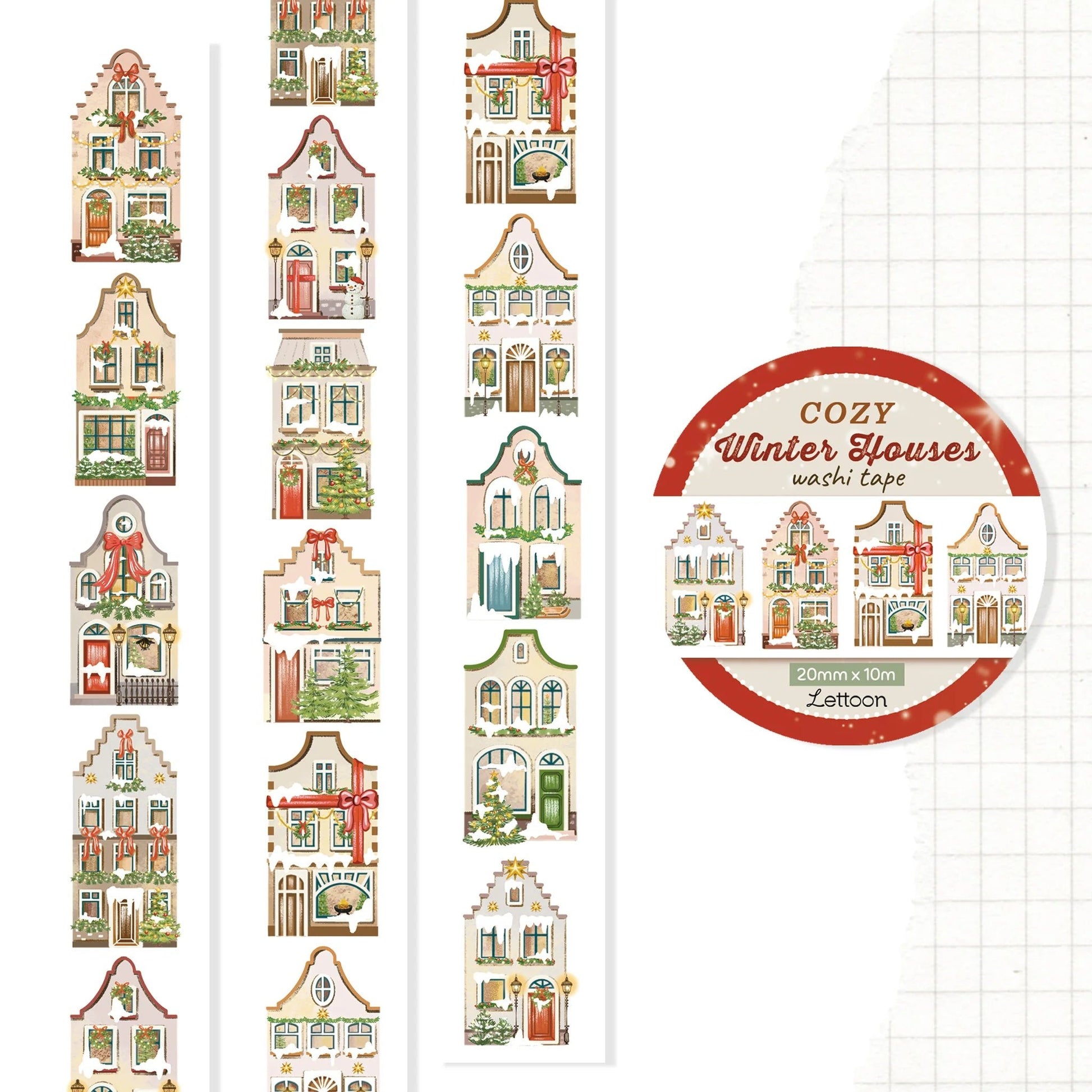 Masking tape | LETTOON | Cozy Winter Houses - LETTOON - millenotes