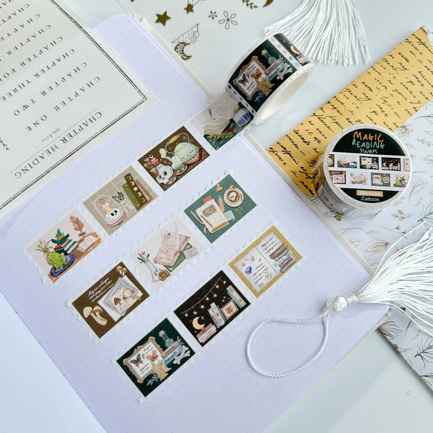 Masking tape | LETTOON | Magic reading stamps - LETTOON - millenotes