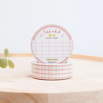 Masking tape | LETTOON | Sakura Grid - LETTOON - millenotes