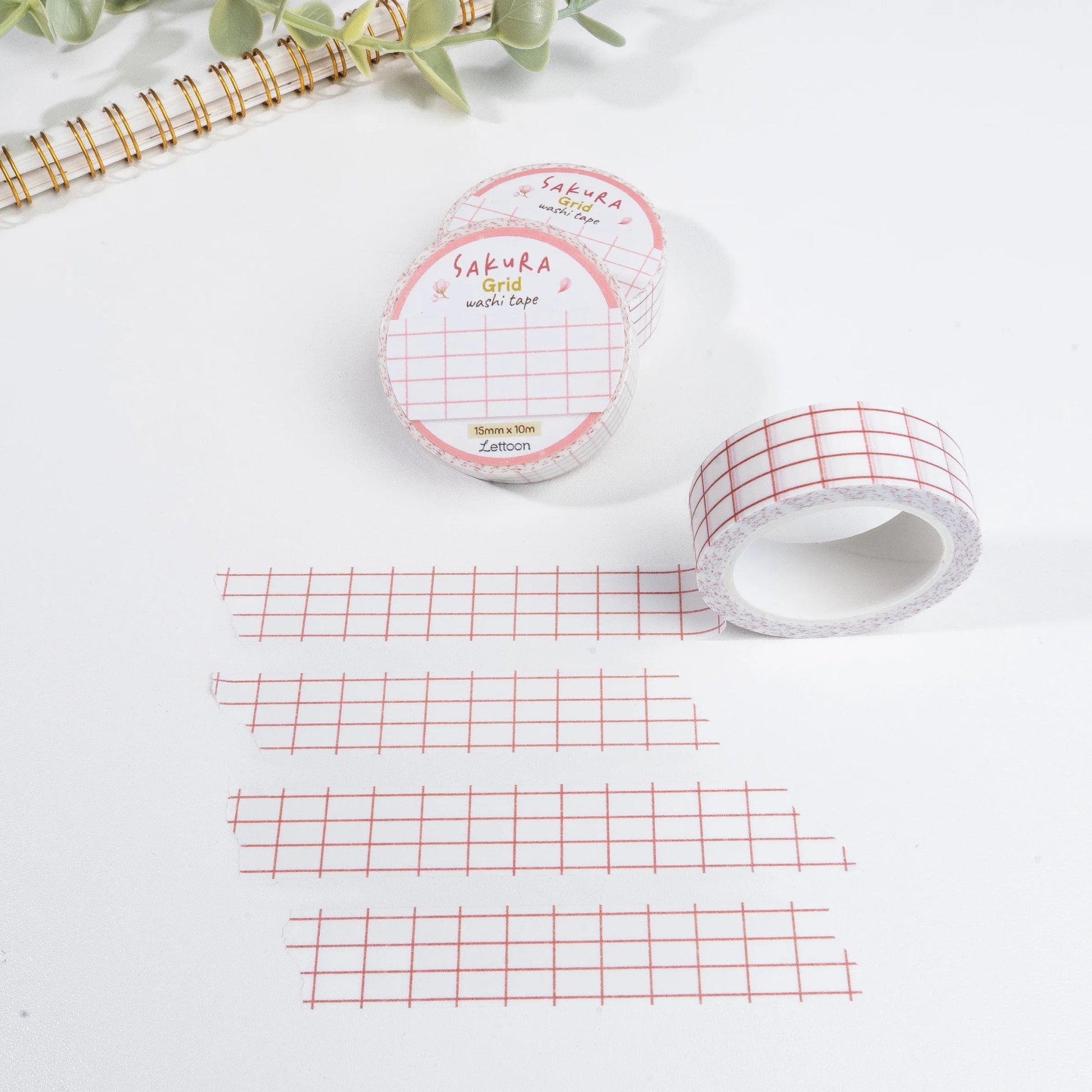 Masking tape | LETTOON | Sakura Grid - LETTOON - millenotes