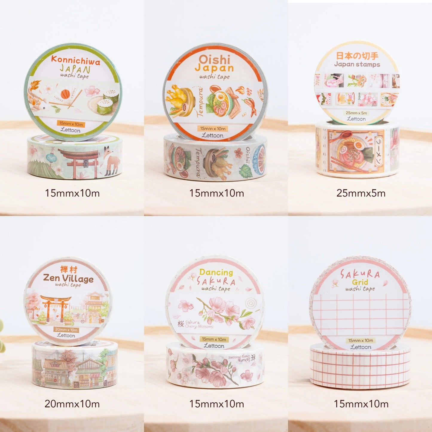 Masking tape | LETTOON | Sakura Grid - LETTOON - millenotes