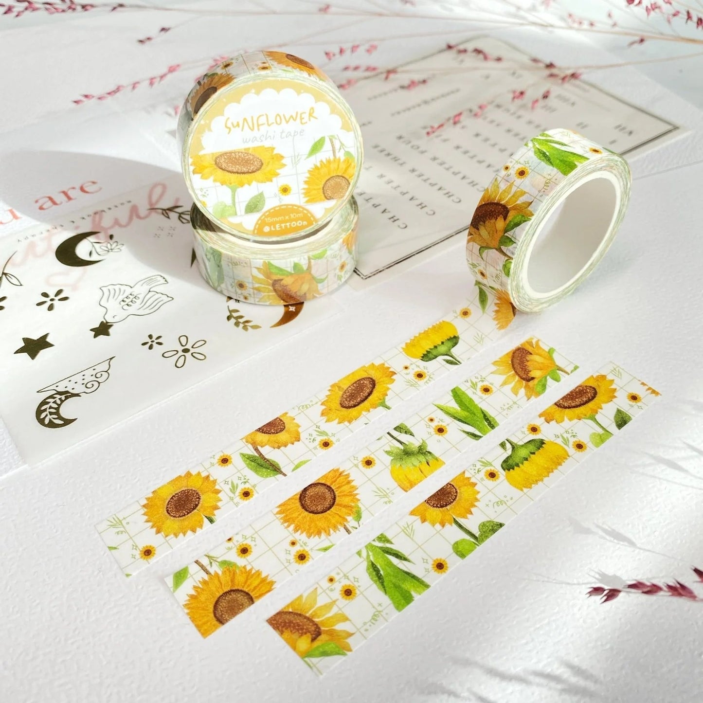 Masking tape | LETTOON | Sunflower - LETTOON - millenotes