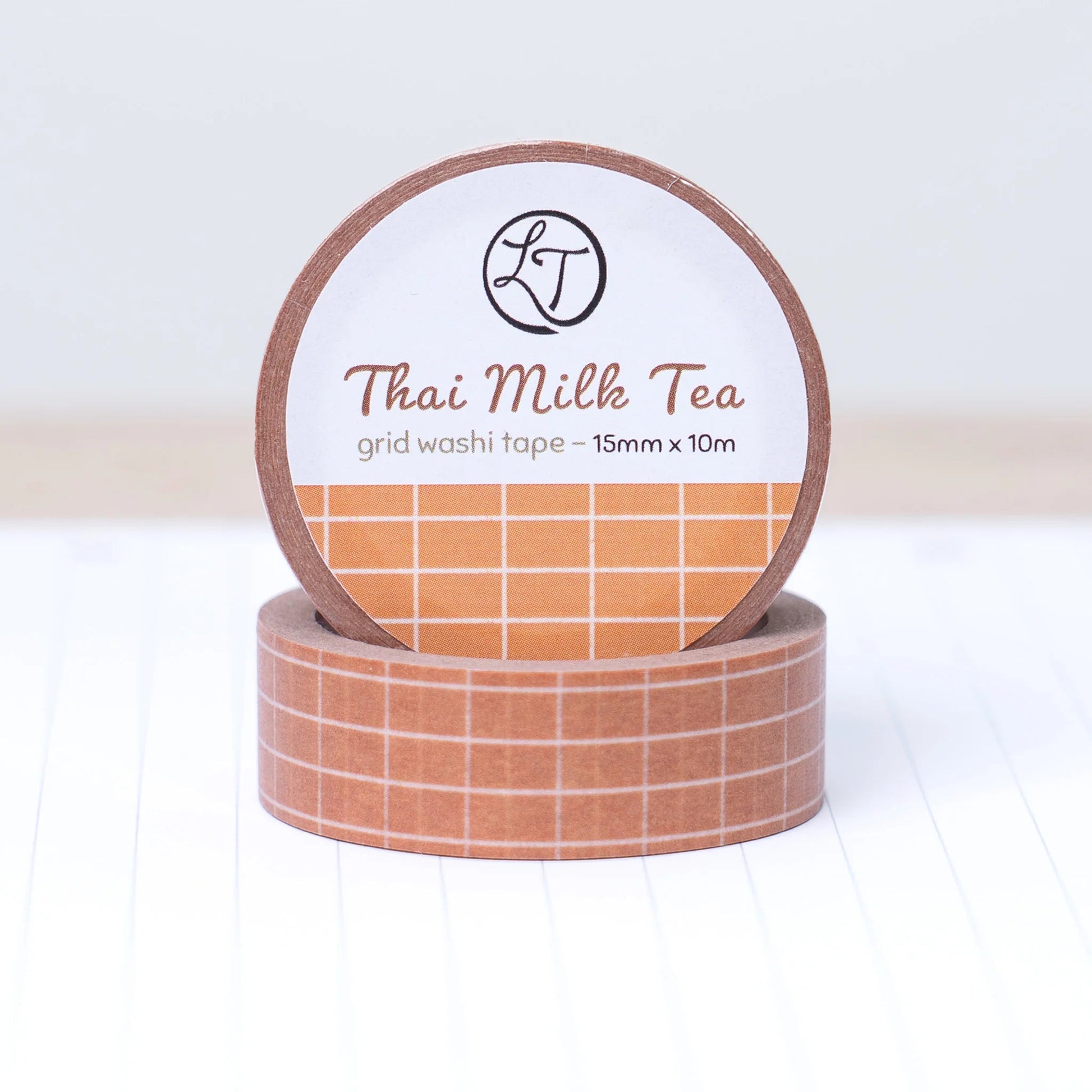 Masking tape | LETTOON | Thai Milk Tea Grid - LETTOON - millenotes