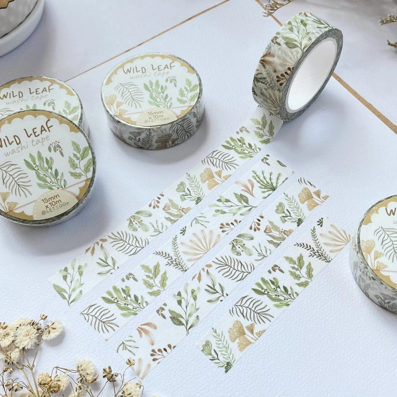 Masking tape | LETTOON | Wild Leaf - LETTOON - millenotes