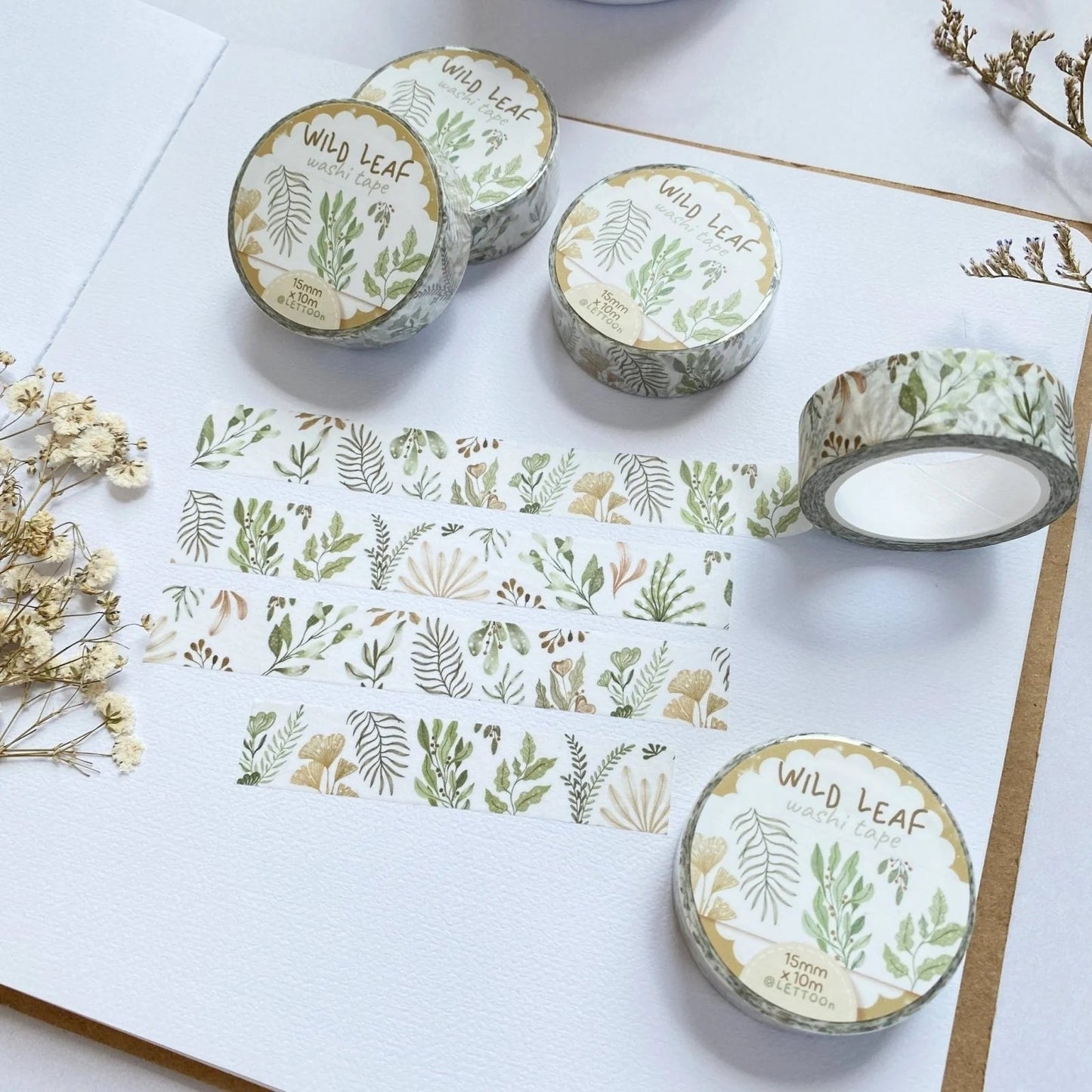 Masking tape | LETTOON | Wild Leaf - LETTOON - millenotes