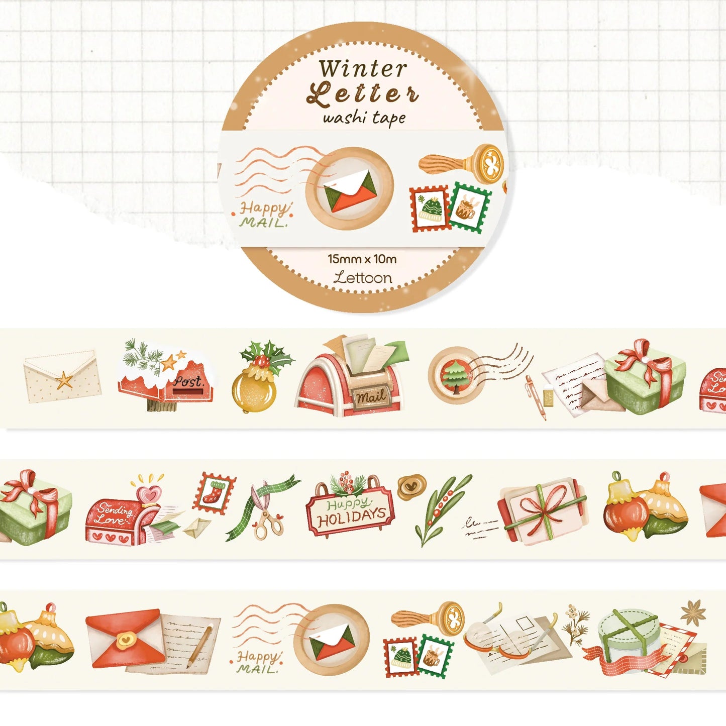 Masking tape | LETTOON | Winter Letter - LETTOON - millenotes