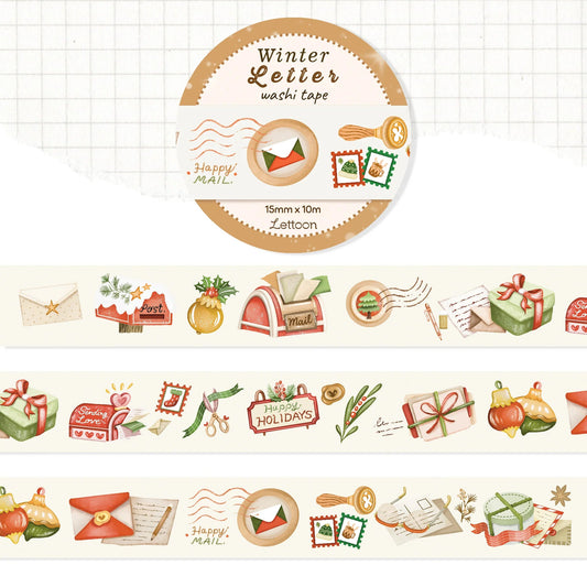 Masking tape | LETTOON | Winter Letter - LETTOON - millenotes