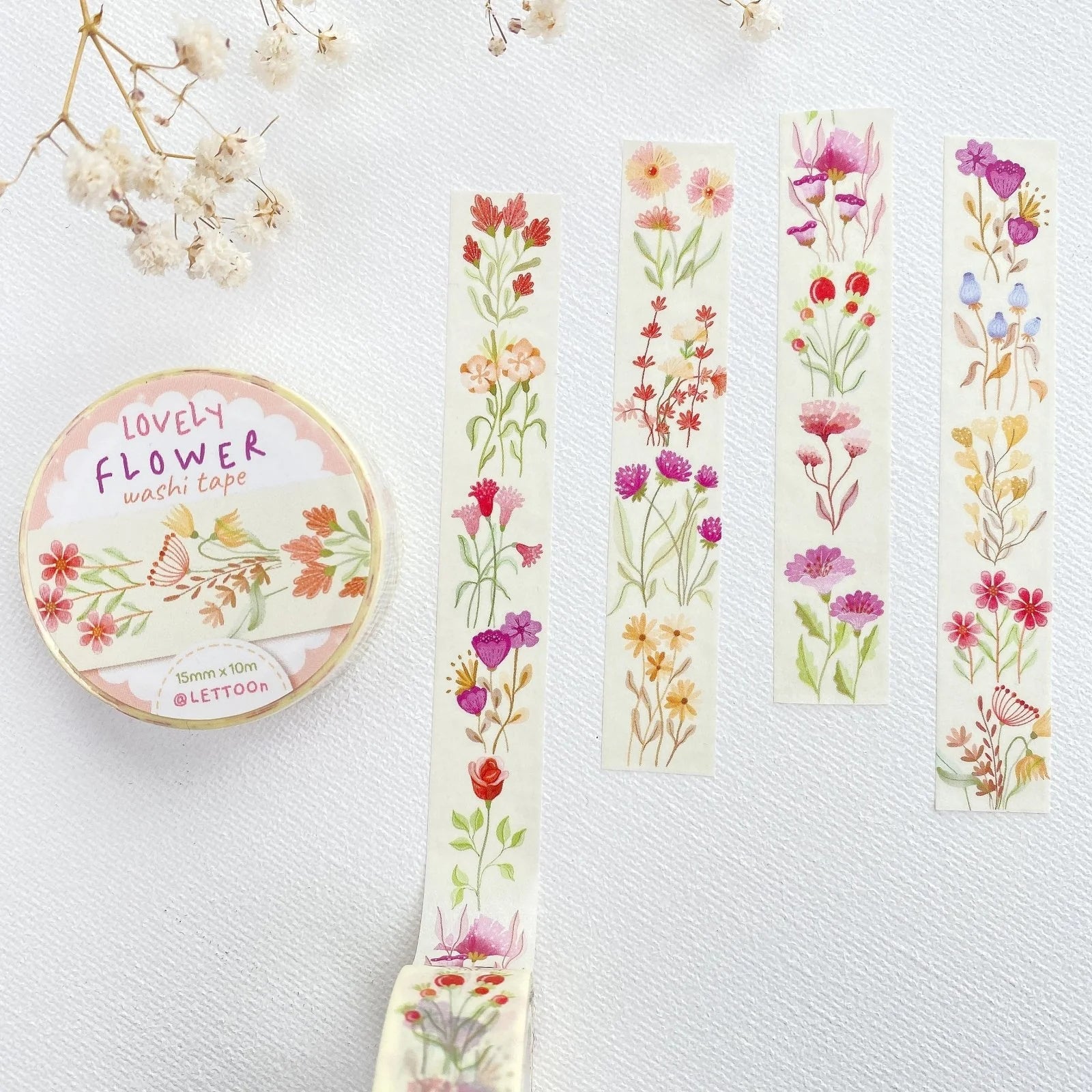 Masking tape | Lovely Flower - LETTOON - millenotes
