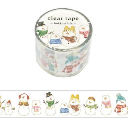 Masking Tape PET Japonais Mind Wave | Bonshommes de Neige - Mind Wave - millenotes