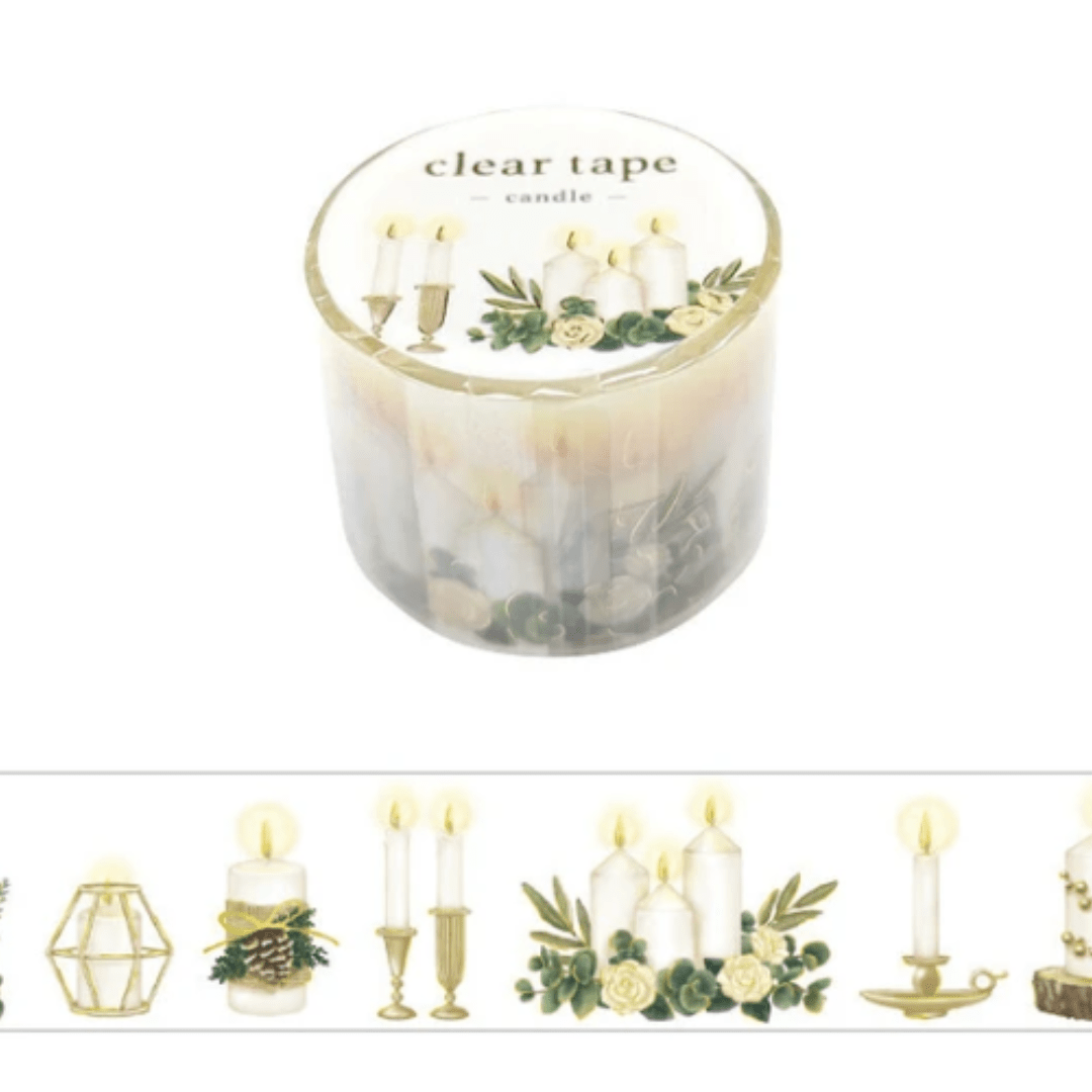 Masking Tape PET Japonais Mind Wave | Bougies Dorées - Mind Wave - millenotes