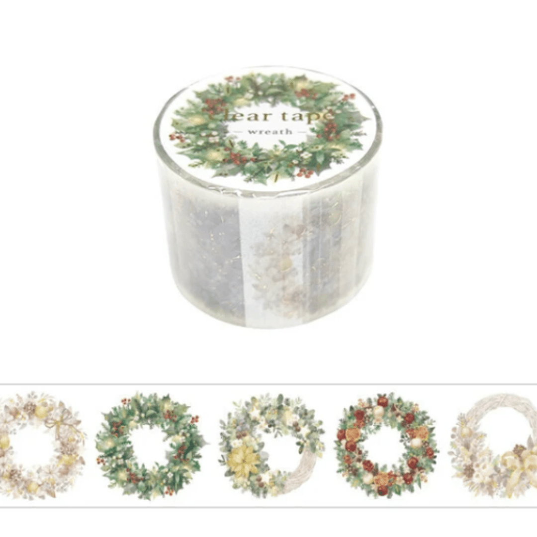 Masking Tape PET Japonais Mind Wave | Couronnes de Noël - Mind Wave - millenotes