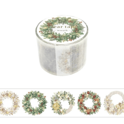 Masking Tape PET Japonais Mind Wave | Couronnes de Noël - Mind Wave - millenotes