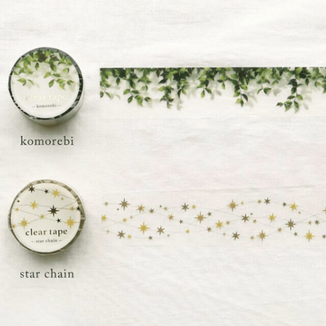 Masking Tape PET Japonais Mind Wave | Feuilles Komorebi - Mind Wave - millenotes