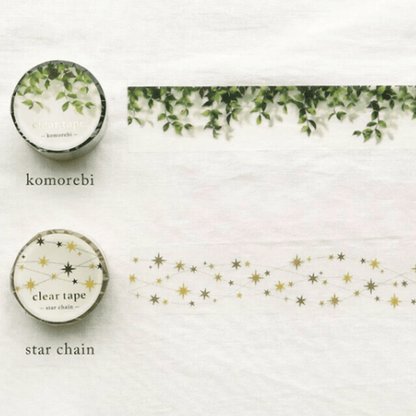 Masking Tape PET Japonais Mind Wave | Feuilles Komorebi - Mind Wave - millenotes