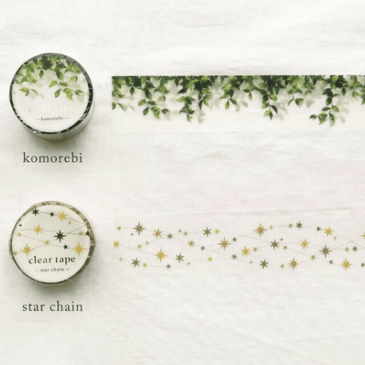 Masking Tape PET Japonais Mind Wave | Feuilles Komorebi - Mind Wave - millenotes