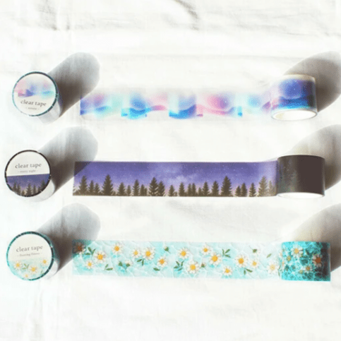 Masking Tape PET Japonais Mind Wave | Forêt Nocturne - Mind Wave - millenotes