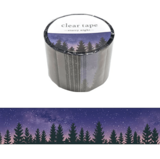 Masking Tape PET Japonais Mind Wave | Forêt Nocturne - Mind Wave - millenotes