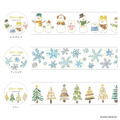 Masking Tape PET Japonais Mind Wave | Guirlande d’Hiver - Mind Wave - millenotes